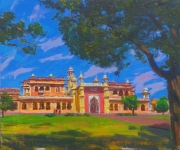 Victor Sofronov, Umed Bhavan Palace, 50x60, acrylic, 2020